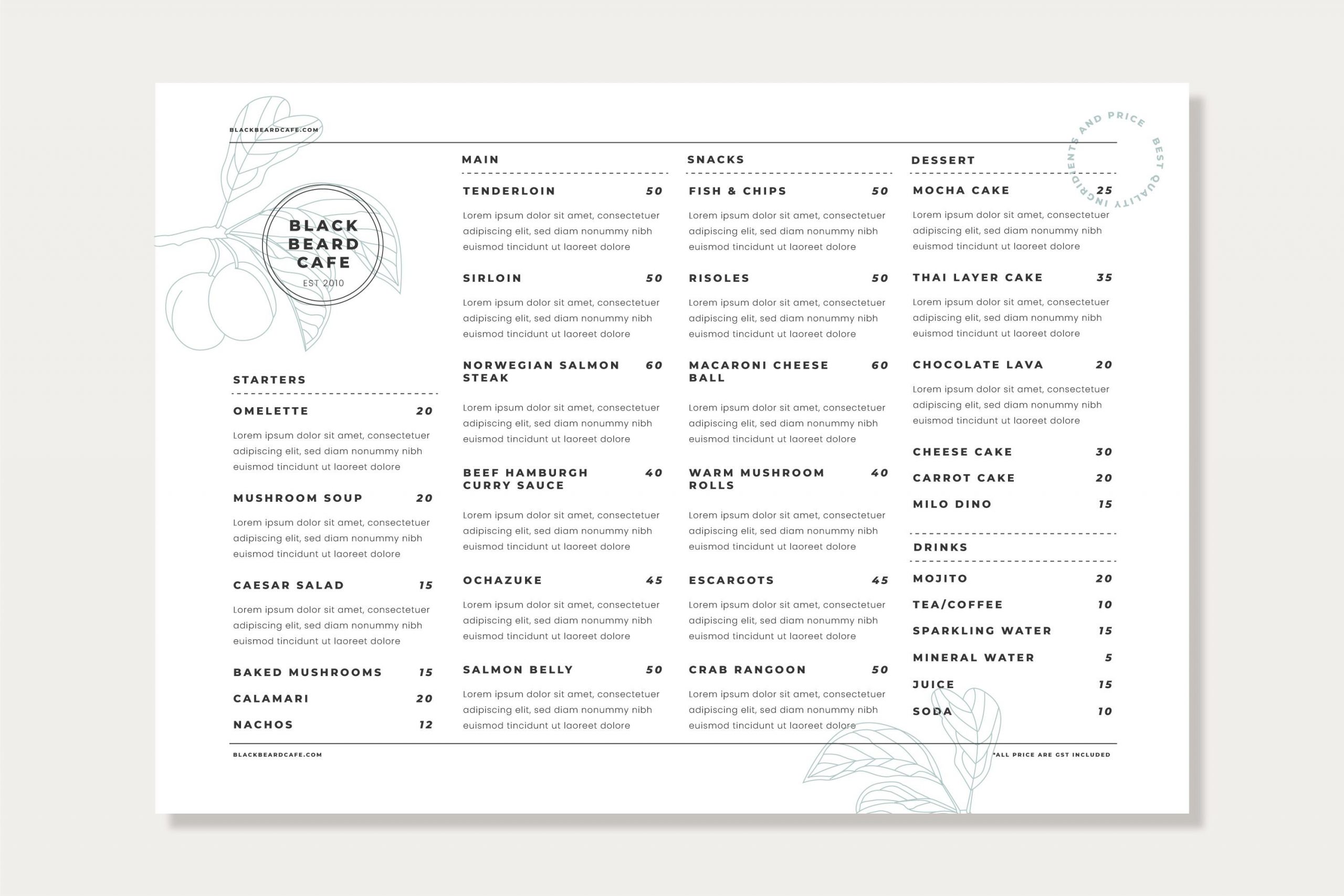 Top Tips for Restaurant Menu Design