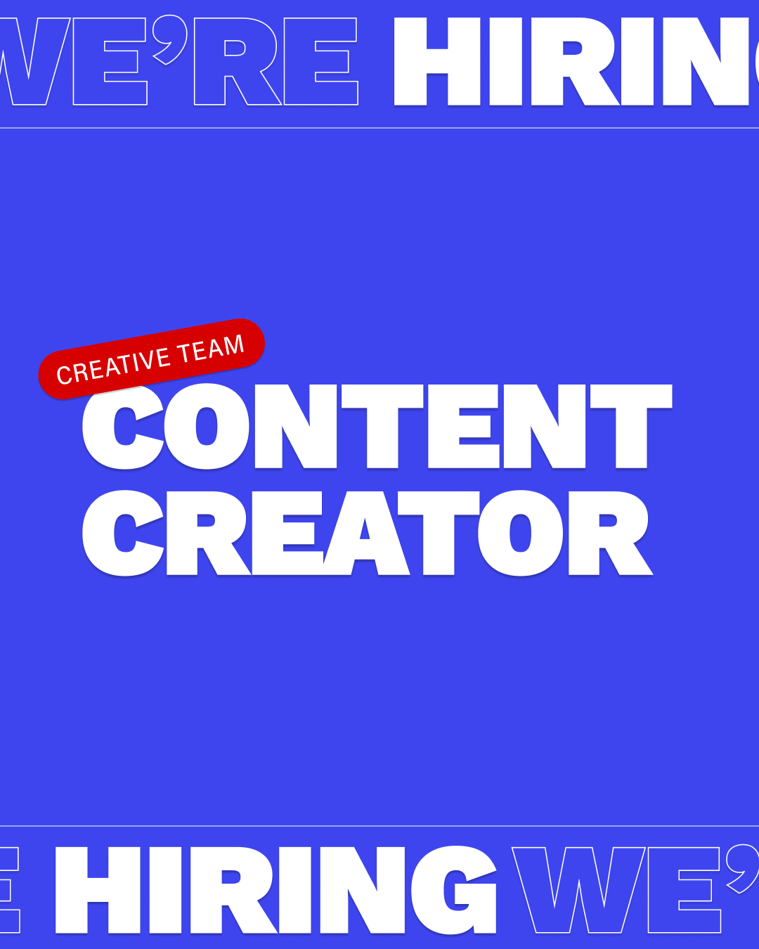 We’re Growing Our Social and Creative Team – Join Us