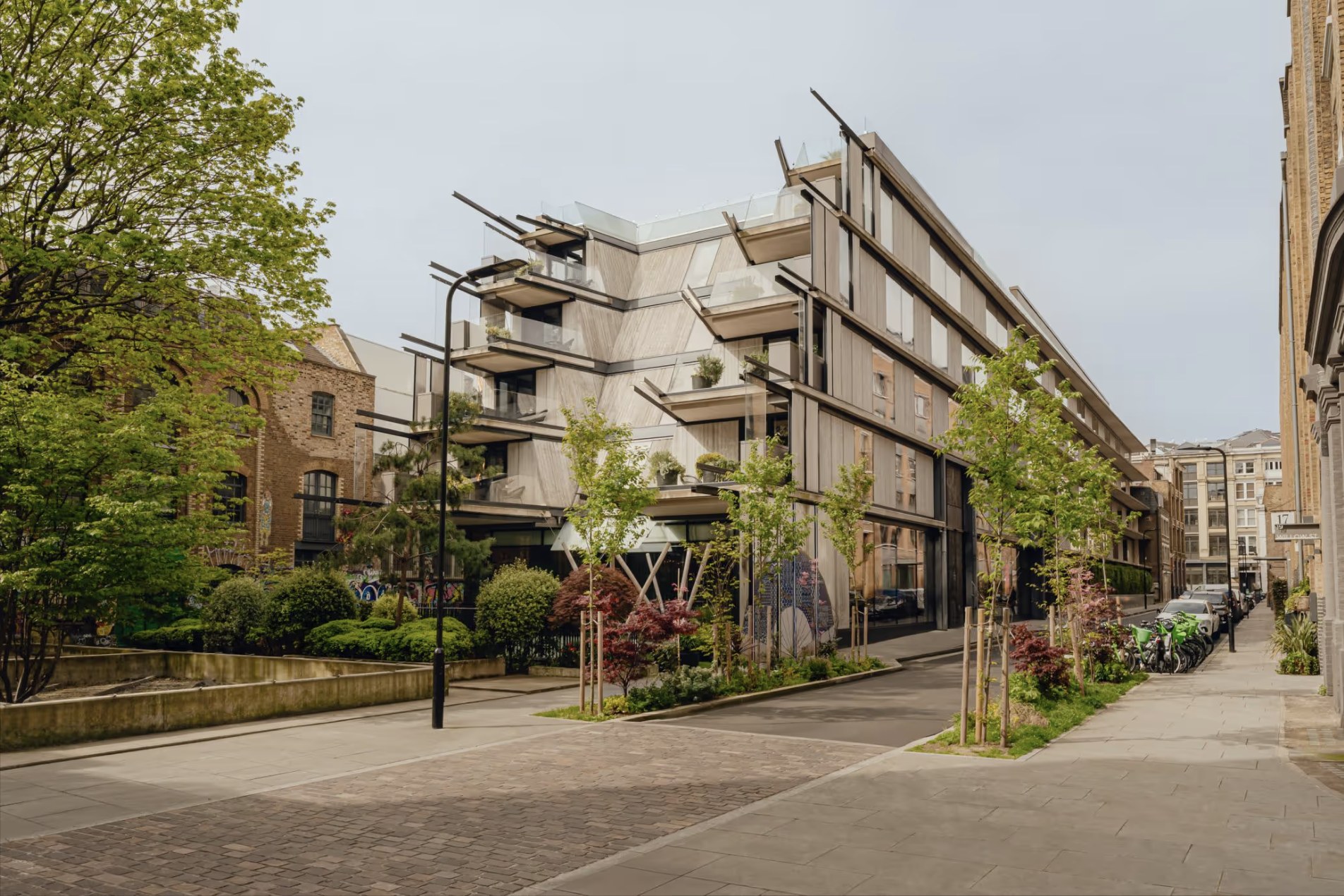 Aethos London Shoreditch exterior on Willow Street